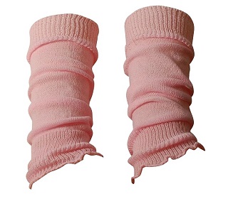  Pink Women Girls Leg Warmers Footless Slouch Socks 80s Dance Ballet Fancy Dress Hen